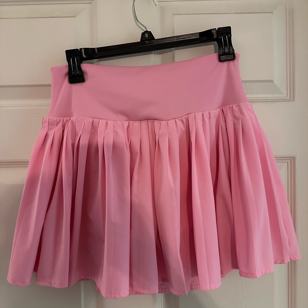 All in Motion Pink Pleated Mini Skirt - Women